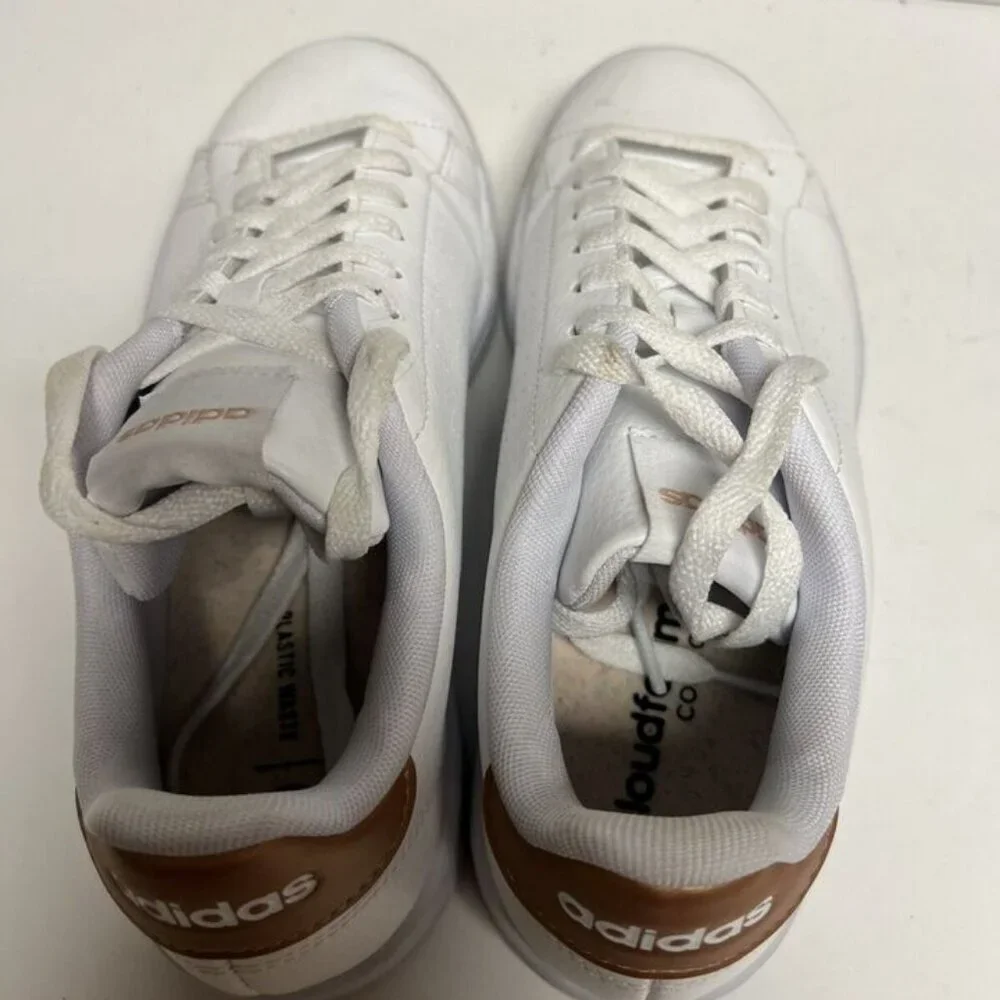 adidas Womens Advantage Sneaker White Size 7.5 M - Picture 4 of 6